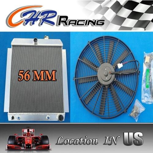 1948-1954 Chevy Pickup Truck Aluminum Radiator AT MT 1949 1950 1951 1952 + FAN