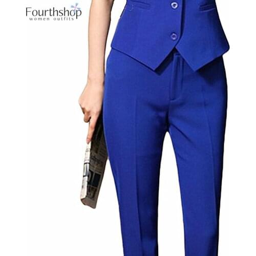 2021 New Office Lady Formal Pants Women Professional Business Trousers Girls Full Length Work Wear Career Pant Female Plus Size