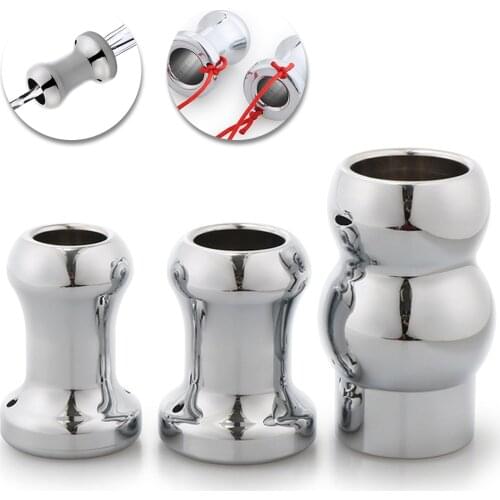 Metal Hollow Anal Plug Prostate Massager Enema Vaginal Anal Irrigator Dilator Vaginal Speculum Adult Sex Toys for Woman Man Gay