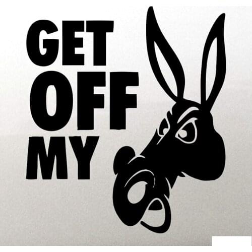 Car Stickers Decor Motorcycle Decals Get Off My Decorative Accessories Creative Sunscreen Waterproof PVC