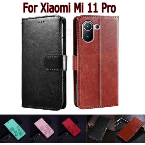 Case For Xiaomi Mi 11 Pro Cover Flip Wallet Stand Leather Book Funda Xiami Mi 11 Pro Case Phone Protective Shell Magnetic Card