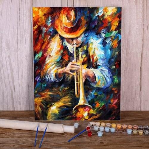 Mood Indigo Painting By Numbers Set Oil Paints 40*50 Paiting By Numbers Wall Paintings For Kids Handiwork For Wholesale