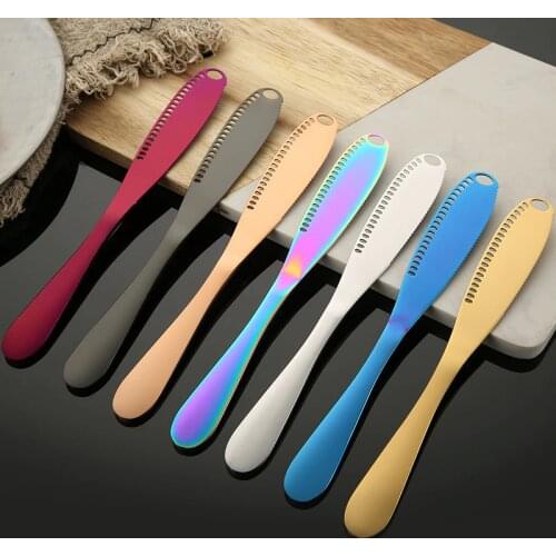 Stainless Steel Butter Knife Cheese Dessert Jam Spreaders Cream Knifes Utensil Cutlery Dessert Tools for Toast Breakfast Tool