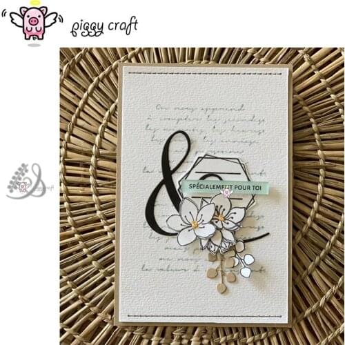 Piggy Craft metal cutting dies cut die mold Letter leaf decoration Scrapbook paper craft knife mould blade punch stencils dies