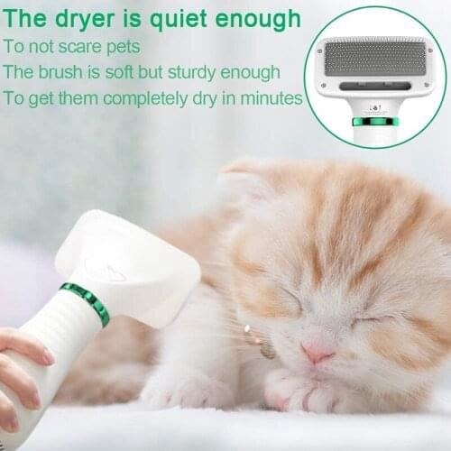 MLGB Pet Cat and Dog Hair Dryer USB Foot Shaving Machine Set with Lamp Grooming Dog Hair Dryer Dog Hair Brush US Plug