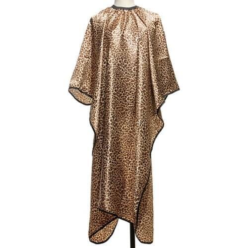 Fashion Leopard Hair Cape Hairdressing Cut Salon Hairstylist Barber Gown Cloth Sleeve Wrap Styling Tools Quality