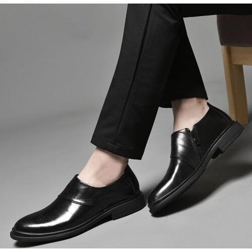 Men Casual Business Formal Breathable Comfortable High Quality Geniune Leather Loafers Fashion Men Driving Shoes Male Footwear