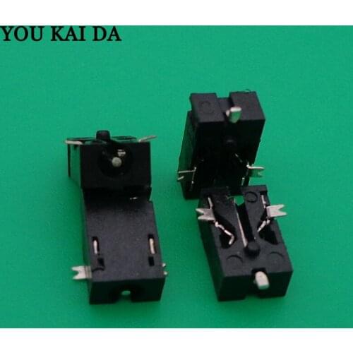 20pcs Tablet Widely Using 3pin SMT Power DC Jack Connector Socket, Hole dia 2.5mm Pin 0.7mm Size 8x5x3mm