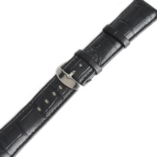 18mm Unisex Genuine Leather Watch Band Strap Bracelet Black Fashion Dress Watch Watchbands Woman Man cinturino pulseira montre