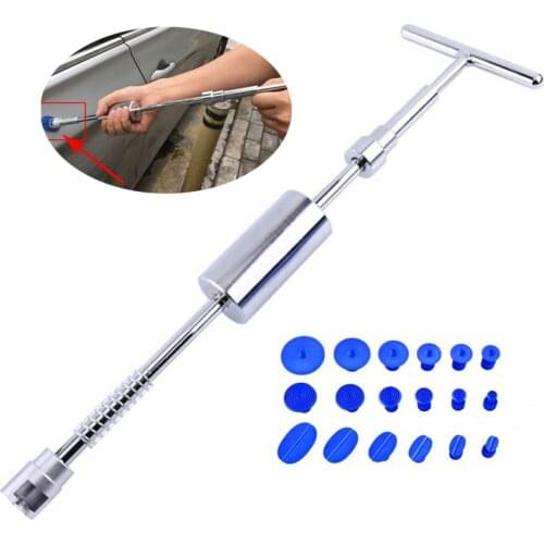 Auto Car Dent Repair Tools Car Paintless Dent Puller Repair Kit Removal Tool Kit Slide Hammer Reverse Hammer Glue 50cm/42cm