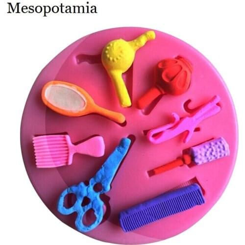 DIY Silica Mould Flowers Girl Makeup Tools Silicone Molds Border Decoration Tools Arts Crafts Sewing Embossing Cake Border Tools