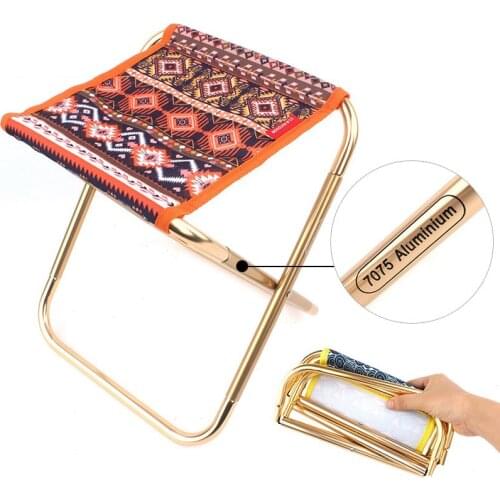 Outdoor Foldable Fishing Chair Ultra Light Weight Portable Folding Camping Aluminum Alloy Picnic Fishing with Bag New 8