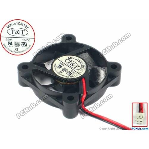 T&T MW-410M12S DC 12V 0.09A 40x40x10mm Server Cooling Fan