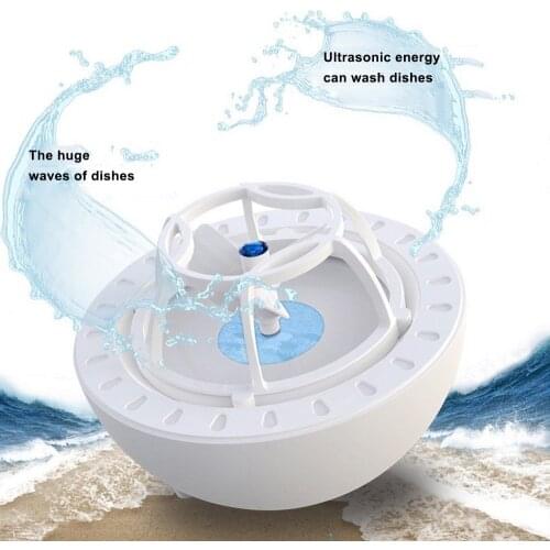 DC 5V 2A USB Ultrasonic Cleaner Multifunctional Household Mini Dishwasher Dish Washing Machine Cleaner Sonic Cleaner