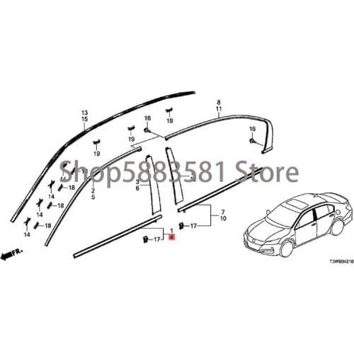 Car door outer layering strip window guide rail seal hon das pir ior wiper trim strip car door outer sealing strip outer guide r