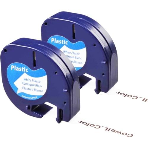 2 Compatible Dymo LetraTag 91331 S0721660 , LT-110T, QX 50, XR, XM, 91221 Tape