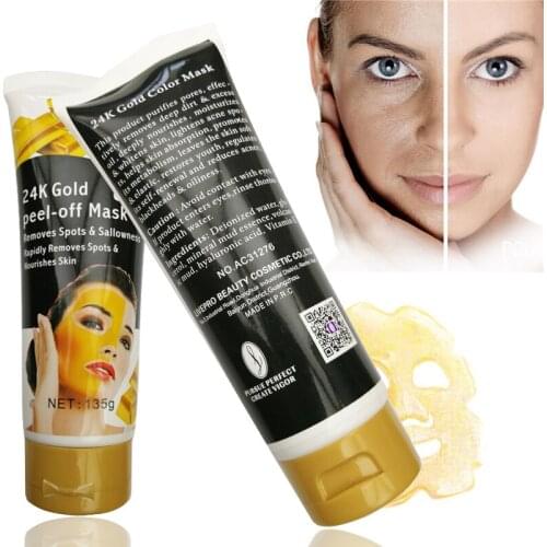 Aichun Beauty 135g Gold color Peel Off mask whitening anti wrinkle remove deep dirt lightens acne spots