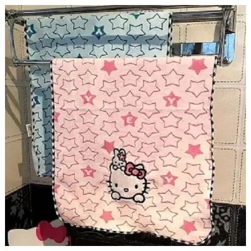Hello kitty superfine cotton pure cotton bath towel face towel hand towel bathroom towel 35x70cm