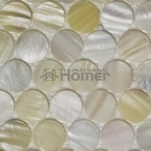 Free shipping! freshwater shell mother of pearl mosaic round 20mm, kitchen backsplash bathroom tiles house renovation
