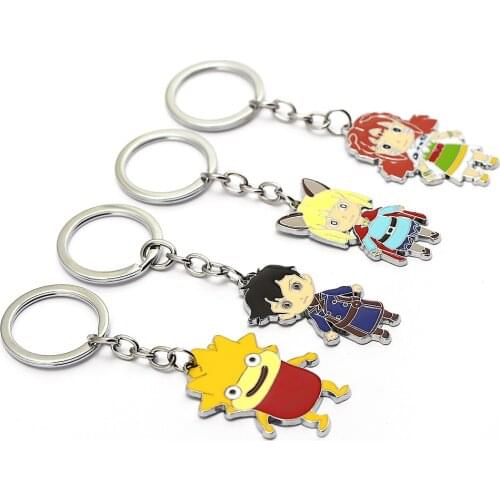 Game Ni no Kuni 2:Revenant Kingdom Keychain Metal Pendant Keyring Holder Figure Personalized Key Chains Men Chaveiro HC12832
