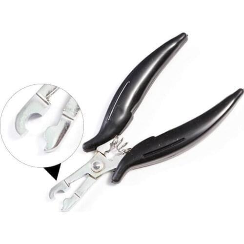 1Pc Hair Extension Black Plier For Removing Micro Rings & Crushing Fusion Bond