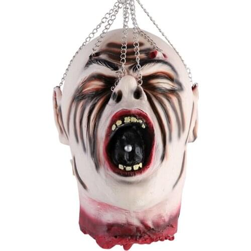 Halloween Hanging Skull Necklace Skull Ghost Festival Trick Trick Toy KTV Haunted House Decorations Horror Scary Props