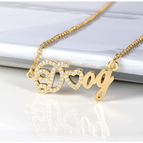 Dainty Crystal Zircon Custom Name Necklaces Personalized Nameplate Jewelry For Women Letter Necklace Best Friend Christmas Gift