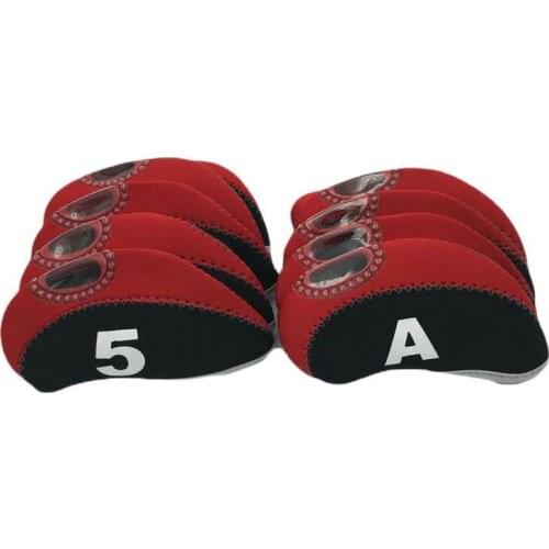 Golf Irons Head Cover Irons Headcover Set Golf Iron Set Head Protector 10Pcs For Benhogan Irons Set