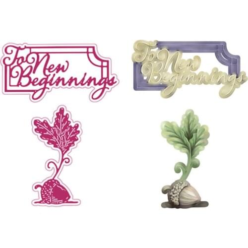 Beginnings Metal Cutting Dies Scrapbook Diary Decoration Stencil Embossing Template DIY Greeting Card Handmade 2021 NEW