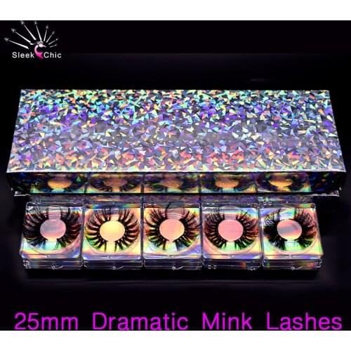 Mink Lashes Bulk Wholesale 5D Mink Eyelashes Box Package Long Dramatic Eyelashes In Bulk Handmade False Eyelash Mink Vendors