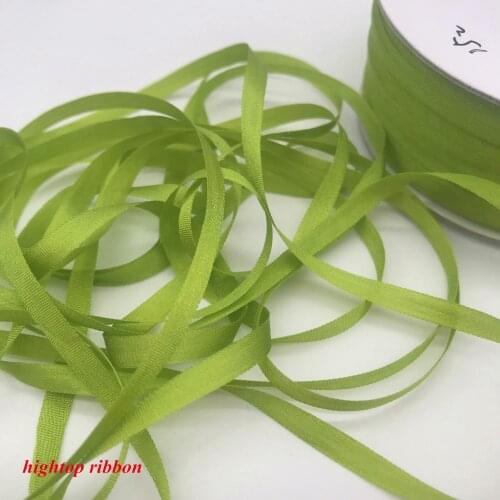 New arrival color 4mm silk ribbon 100% Real Pure Silk Ribbon for Embroidery Handcraft