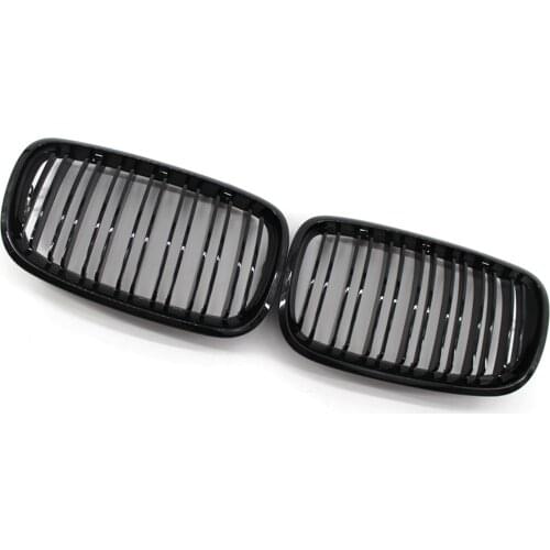 Front Bumper Intake Kidney Double Line Grill Grille Fit for BMW E70 07-13