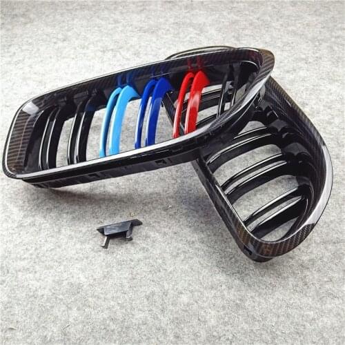 Front Grille For F20 F22 E46 E90 E92 F30 F34 F32 G30 E39 E60 F10 E84 F48 X3 X4 X5 X6 F06 F12 F01 F07 Carbon Car Bumper Grille