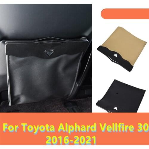 Car Seat Back Hanging Bag Trash Bag Holder Back Seat Auto Trash Bin Garbage Bag For Toyota Alphard Vellfire 30 2016-2021