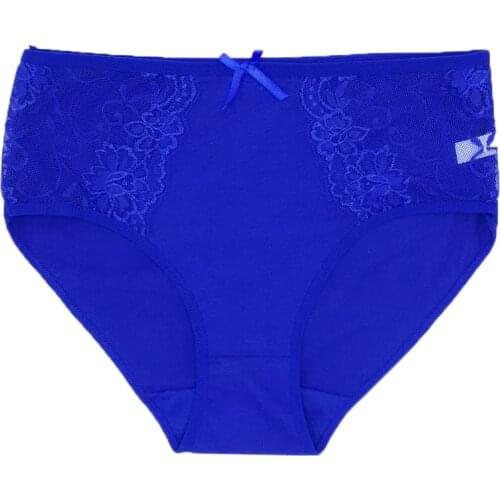 Plus Size 2XL/3XL/4XL Big yards Cotton Lace panties For Women Underwear Large size New Lingerie Lady Briefs Mommy Pants Intimate