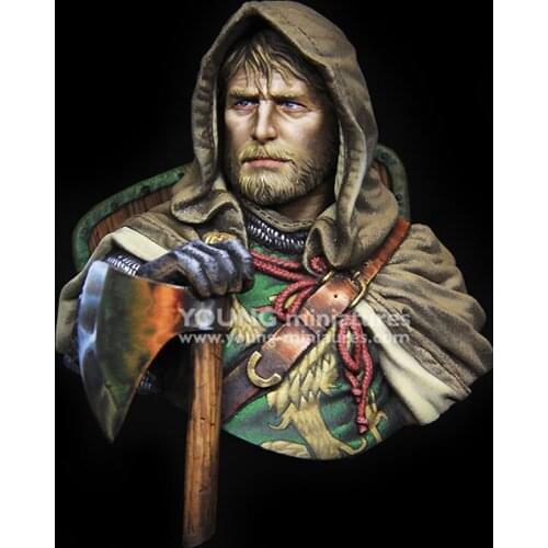 DIY 1/10 Ancient European King Thirteenth Century BUST Resin Figure Model Kit Model X137