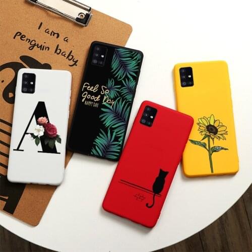 Cute Sunflowers Cover For Samsung Galaxy A51 4G Case Soft TPU Cartoon Silicone Phone Cases For Samsung Galaxy A51 5G Fundas 6.5"