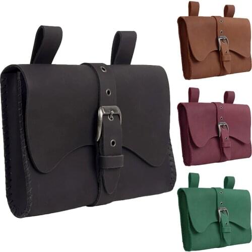 Medieval Larp Pouch Bag Leather Belt Purse Wallet For Men Women Steampunk Renaissance Viking Pirate Waist Pocket Spellbook Pouch