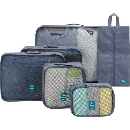 Travel Bag Clothing Organizer Storage Bag High Capacity Mesh Packing Cubes Unisex Luggage Organizer Bag