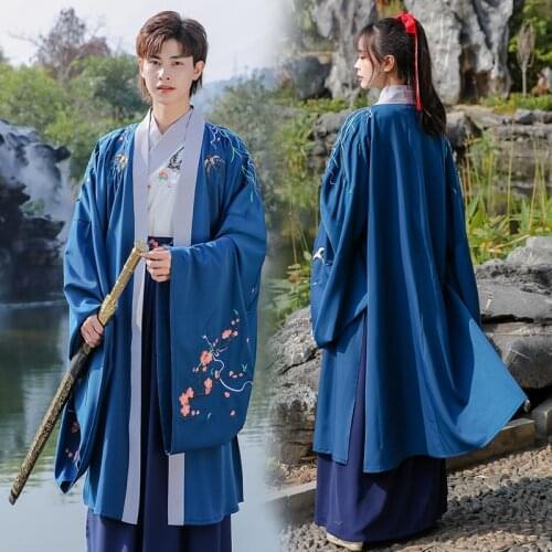 XinHuaEase Hanfu Martial Arts Traditional Chinese Style Performance Suit Large Size Same for Men and Women Couple Swordsman Suit