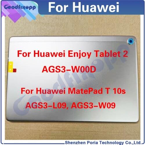 For Huawei Enjoy Tablet 2 AGS3-W00D Back Battery Cover Door Housing Case Rear Cover For Huawei MatePad T 10s T10s AGS3-W09 L09