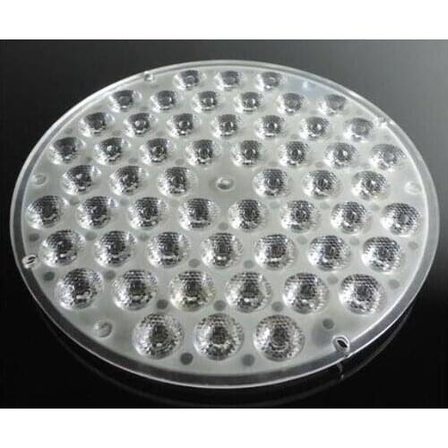 #ZEBN-192.6 High quality LED Optical Lens 54P, Size: 192.6X12.3mm, 25 degree, Bead Surface, PMMA materials