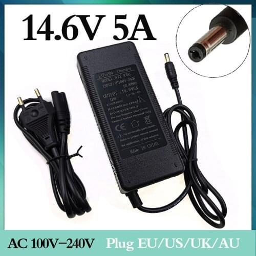 1 pc best price 14.4 or 14.4 V 14.6 V 14.6V5A charger for 4 series 3.2 V * 4 series Lifepo4 battery with 5A constant charging cu