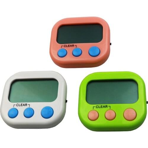 2021 New Solid Kitchen LCD Digital Timer Magnetic Cooking Timer Countdown Up Loud Alarm Set Time Reminder Gift 99 Minutes 59s