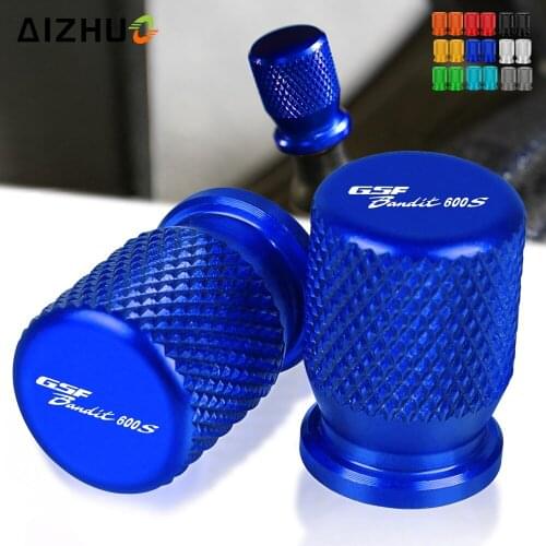 Motorcycle CNC Aluminum FOR SUZUKI GSF600 S BANDIT 1995-2015 2014 Vehicle Wheel Tire Valve Stem Air Caps Cover GSF 600S Bandit