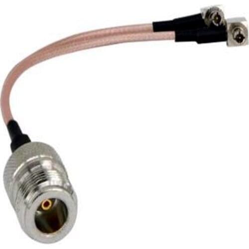 N female to 2 X TS9/CRC9/ SMA Male Connector antenna cable Splitter Combiner Y type Cable Pigtail RG316 15CM for 3G/4G modem