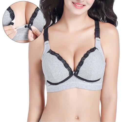 Maternity Nursing Bra Feeding For Pregnant Women Underwear With Wire Anti Sagging Gravidas