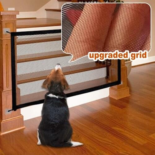 Pet Dog Safe Ingenious Mesh Dog Fence For Indoor And Outdoor Gate Safety Enclosure Pet Barrier Fences Pet Supplies Dropshipping