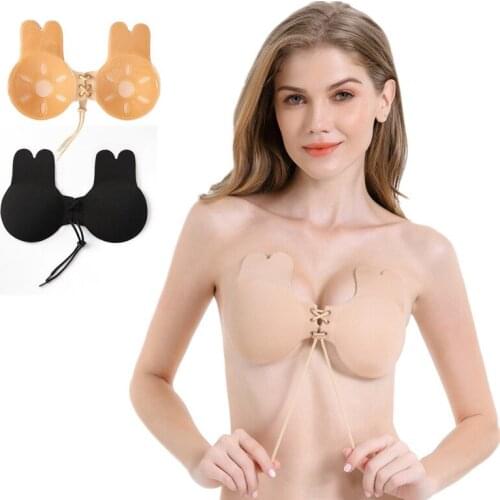 Women Breast Nipple Cover Invisible Adhesive Strapless Backless Lift Bra Pad Reusable Push Up Brassiere Sexy Bra For Party Dress