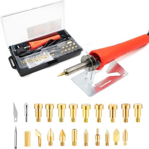 Electric Soldering Iron 30W Engraving Electronic Repair Weld Iron for Wood Grain Branding Leather Tools Woodburning Carving Pen